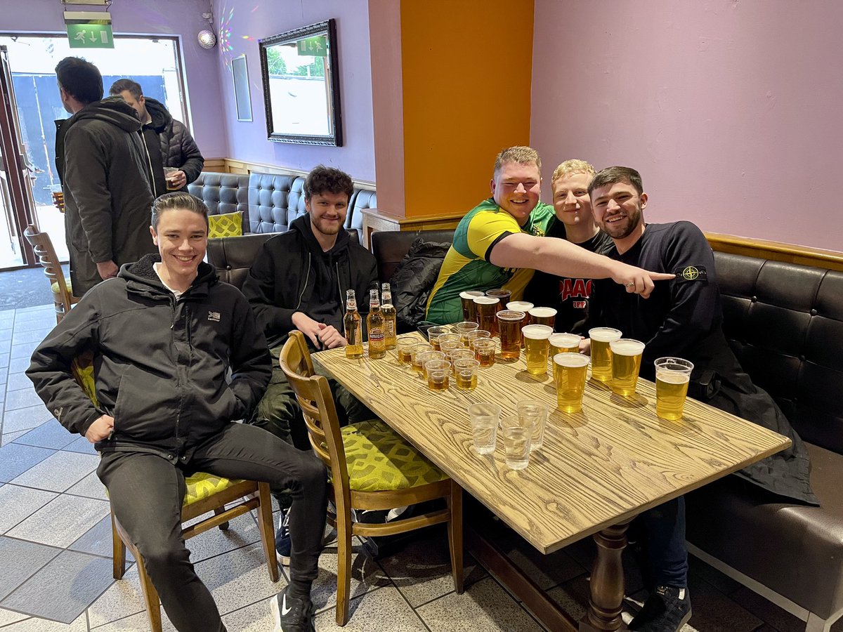 Swindon away….pre-match drinks