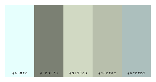 ColPaletteBot's tweet photo. Beep beep, here's a pretty color palette for you!
color-scheme.js parameters used:
- hue: 357
- variation: pale
- colors: #e6fffd, #7b8073, #d1d9c3, #b8bfac, #acbfbd
Have a lovely day!
#twitterbot #colorpalette #colors #palette #prettycolors https://t.co/EuLaDTNNr7