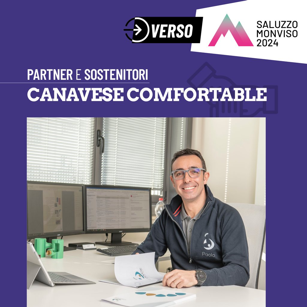 2024Monviso's tweet photo. La Canavese Comfortable che si occupa di impianti di climatizzazione, nata e cresciuta nel territorio saluzzese dove lavora da quasi 50 anni, ha deciso di sostenere con convinzione la candidatura di Saluzzo e delle Terre del Monviso a Capitale italiana della Cultura 2024. https://t.co/BOAFoiBqFl