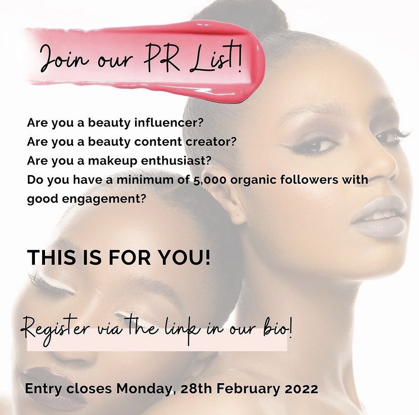 ZaronCosmetics's tweet photo. JOIN OUR PR LIST!๐๐๐
Link is in bio!
#Prlist #JoinIn #SaturdayMorning #Trending https://t.co/ewSGvH05Ov