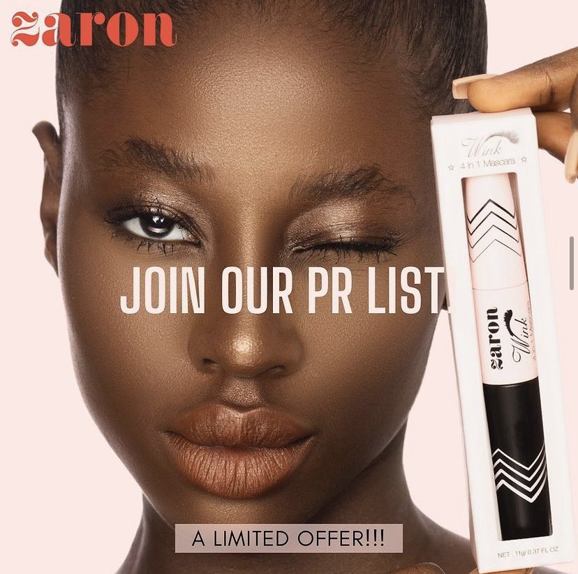 ZaronCosmetics's tweet photo. JOIN OUR PR LIST!๐๐๐
Link is in bio!
#Prlist #JoinIn #SaturdayMorning #Trending https://t.co/ewSGvH05Ov