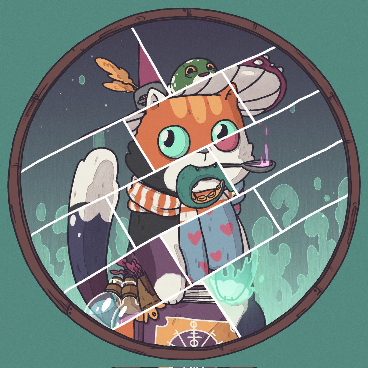 WickensNFT's tweet photo. Wickens like their companions to have a bit of bite! 😸

Wait... Doth mine eyes deceive me? Or is that a companion doublé??? 🐸

#ComingSoon #Wickens #WomenInNFTs https://t.co/4c7hUQ6vXq