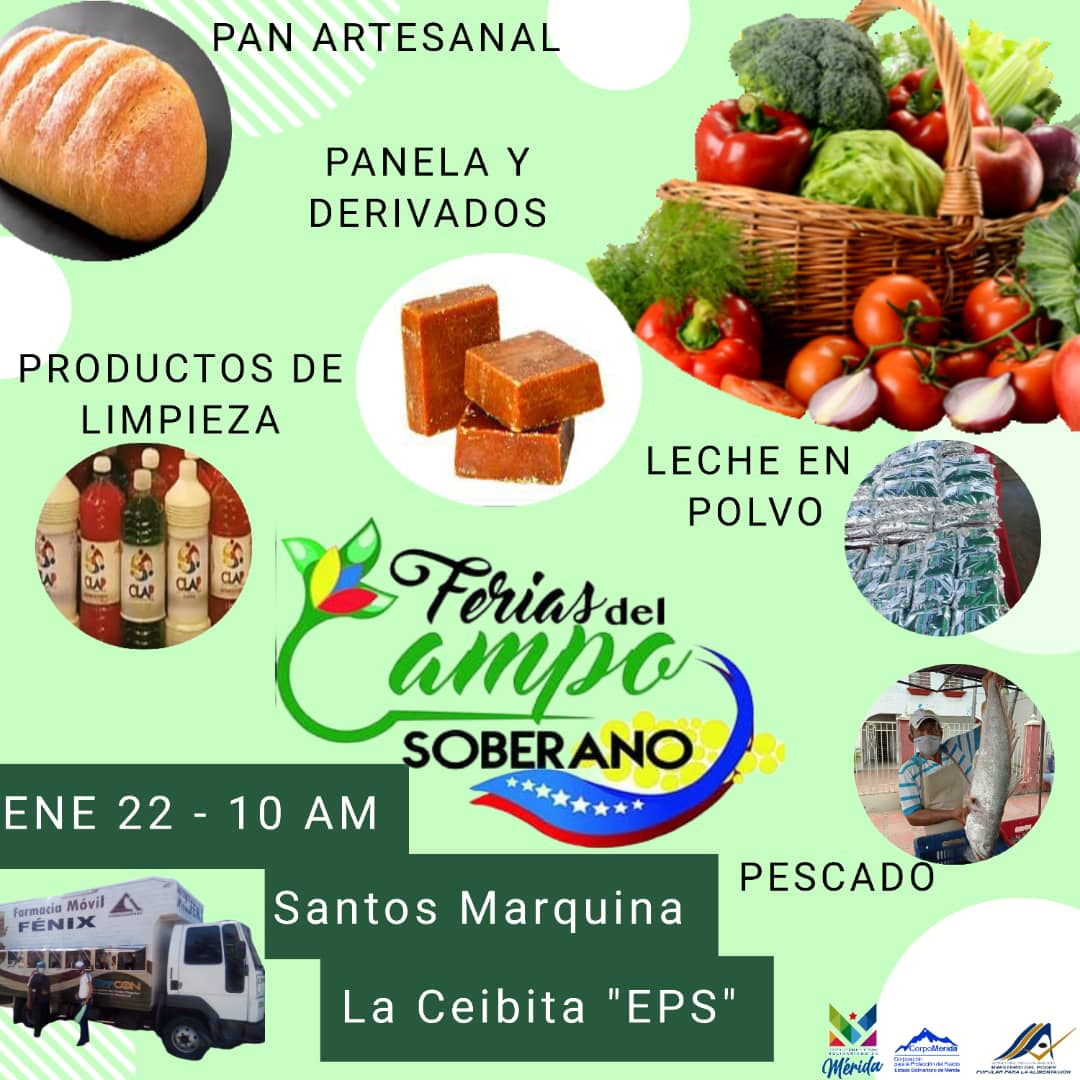 UPACorpoMerida's tweet photo. #22Ene || 📌UpaCorpoMerida te espera hoy Sábado, a las 10 AM, en el sector La Ceibita en el "EPS" municipio Santos Marquina, traemos los mejores productos a los mejores precios.

¡Trae tu tapa bocas y tú bolsa!

#CuidémonosDeLaCovid19 https://t.co/e3dvxSb0GC