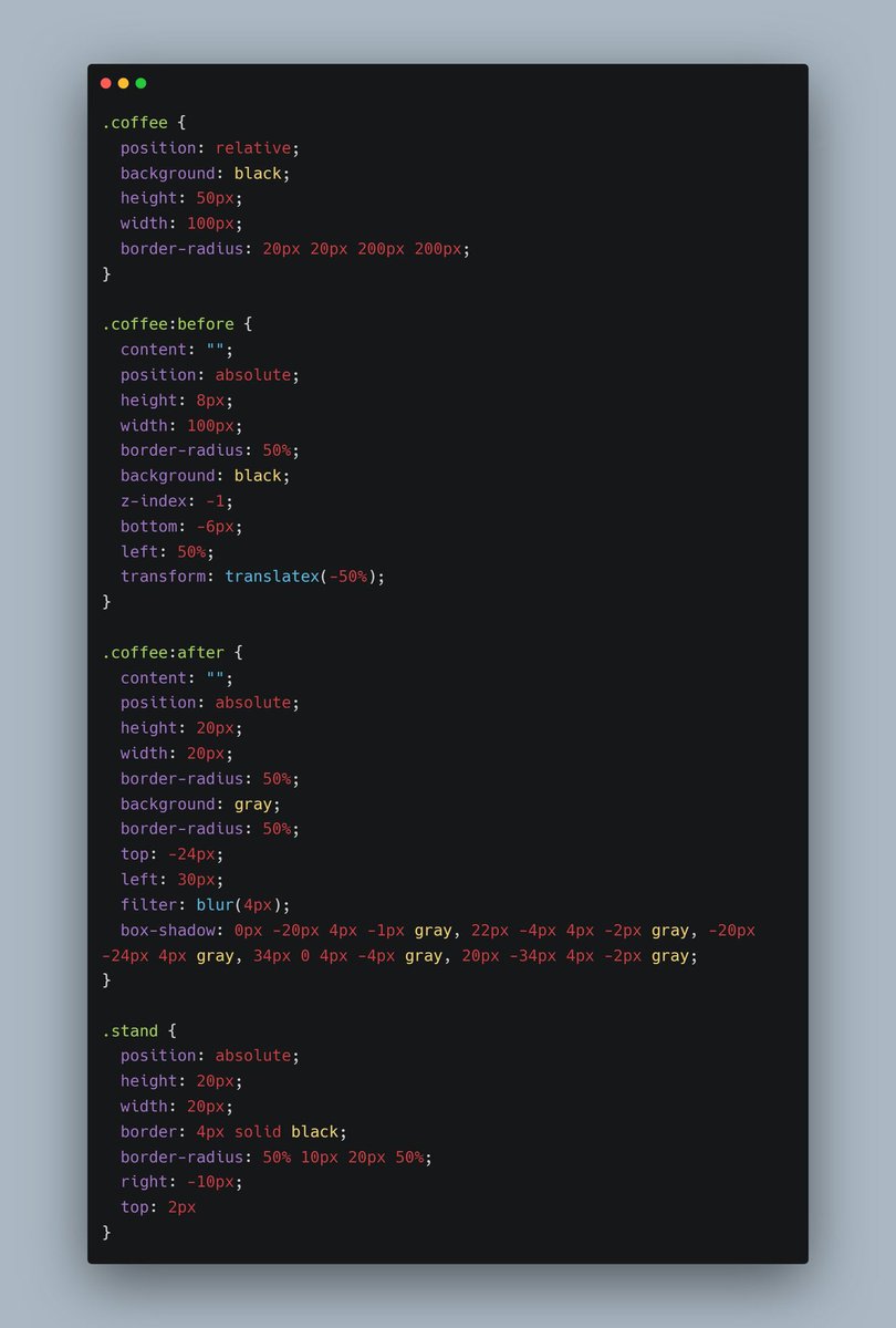 Prathkum's tweet image. CSS coffee for all the programmers.