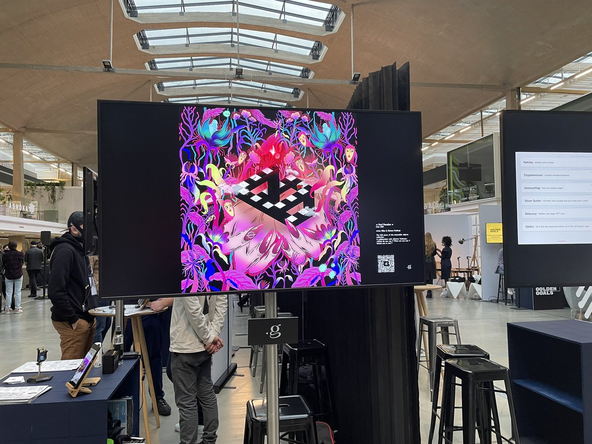 dotgate_'s tweet photo. Come and meet our artists on our booth in @nft_paris ✨

@emmavolou_ @orabelart @eliottosan @KiboDesigns https://t.co/MHzStmLAt3