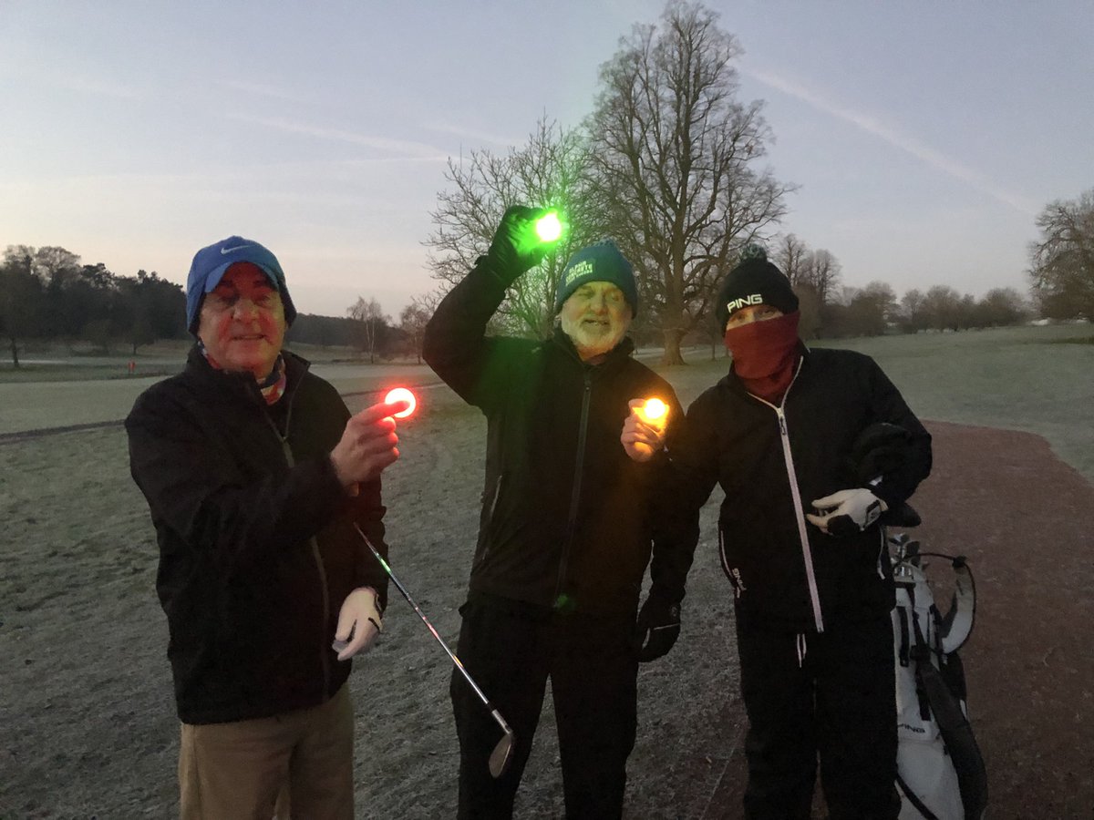 You know it’s an early tee time when you need a glow in the dark ball to play the first few holes <a href="/BlankneyGC/">Blankney Golf Club</a>