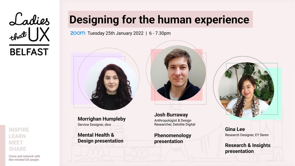 Just a few days before our fantastic Ladies that UX Belfast event! running on 25th Jan, 6-7.30pm
Join us here: lnkd.in/dHxbd5dz