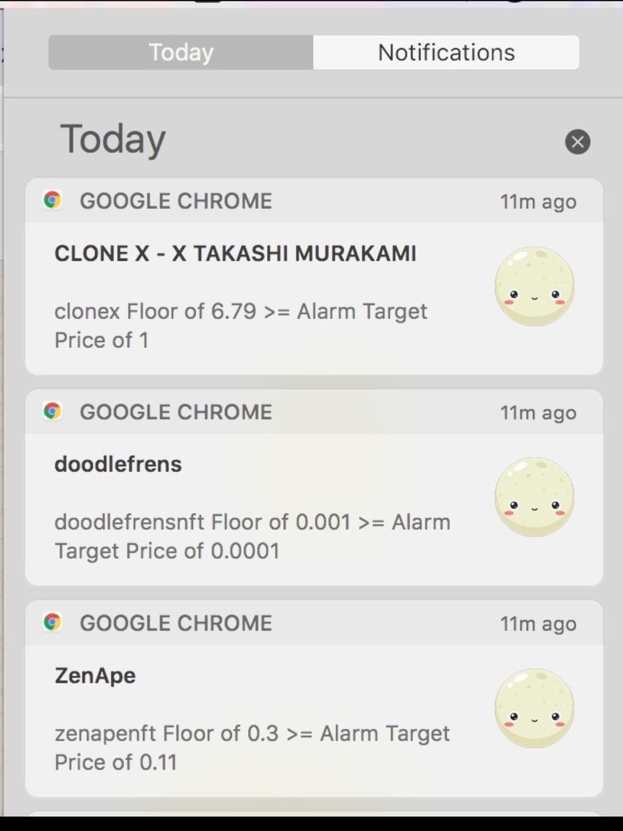 Beautiful :)
Moona Floor price alarm working like a beast.time for nft utility app giveaway #NFTProject #NFTs #NFTGiveaway #NFTCommmunity