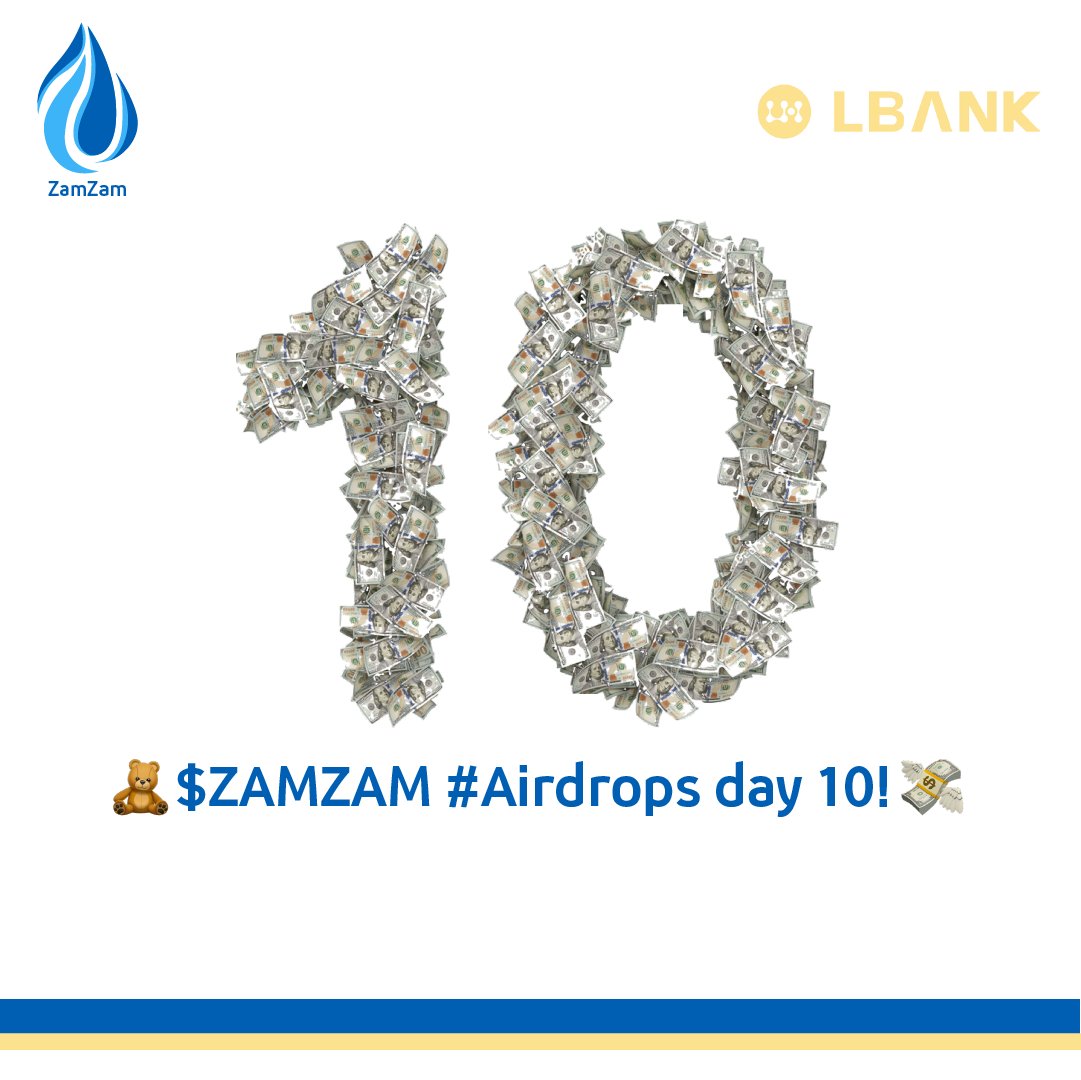 LBank_Exchange's tweet photo. 🚀 $ZAMZAM #Airdrops Day 10:

Quik 100,000 $ZAMZAM giveaway to 1️⃣ lucky winner!

Easy tasks:
🌟Follow me &amp;  @fakhro1 
🌟RT &amp; Comment

🔔Only for LBank $ZAMZAM holders! Payment will be to the LBank trading account!

⏰Draw in 20 hours!

#Crypto #Giveaway https://t.co/Zxtd5FHlwy