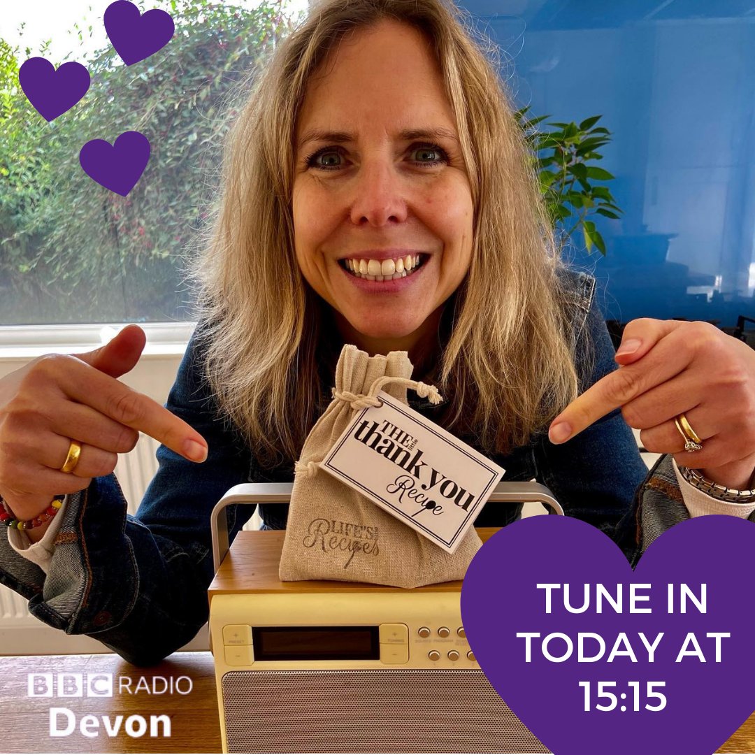 LifesLittleRec's tweet photo. Tune in to #BBCRadio at 15:15 today to hear Fiona Thomas chatting to the lovely Caroline Cook 💜
Fiona talks about all things @LifesLittleRec, #Unimole &amp; her passion for spreading the love!

#LifesLittleRecipes #Somerset #Devon #Cornwall #ListenLive #SmallBusiness #FemaleFounder https://t.co/9kSsmezLYz