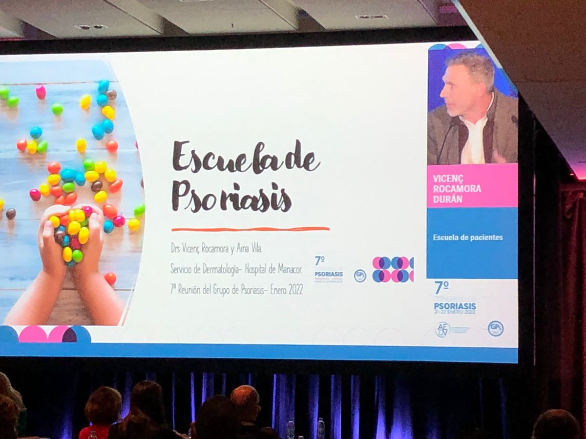Vrocamora's tweet photo. Ayer juntamente con la Dra.Aina Vila animamos a nuestros compañeros del grupo de psoriasis de la @aedv y con el apoyo de @accionpsoriasis a montar mas escuelas de psoriasis y otras patologias inflamatorias para nuestros pacientes mejoren en la atencion holistica @HManacor https://t.co/U6OOfmtCXi