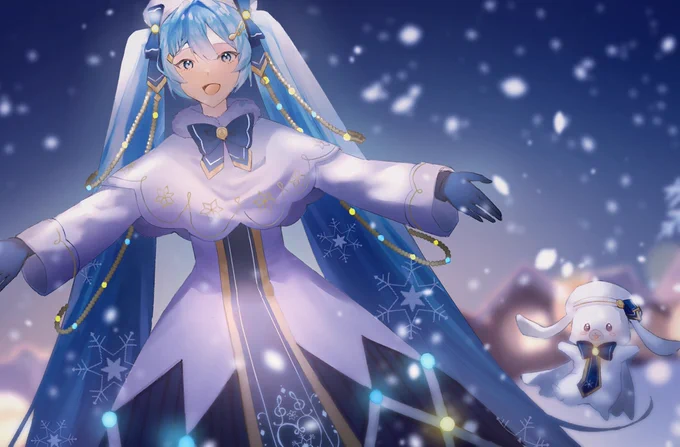 見つけてね 私が描いたFondant Step
#雪ミク 
