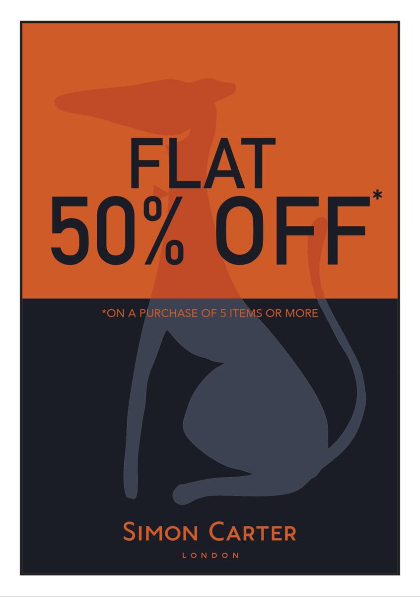 Get FLAT 50% off at the Simon Carter in Phoenix Marketcity Chennai now! Shop this sale and have no regrets!

*T&C apply

#simoncarter #fashion #sale #deals #offers #Timetoshop #Shopping #Safe #Hygiene #SafeAllTheWay #SafetyFirst #PhoenixMarketcitychennai #chennaishoppers