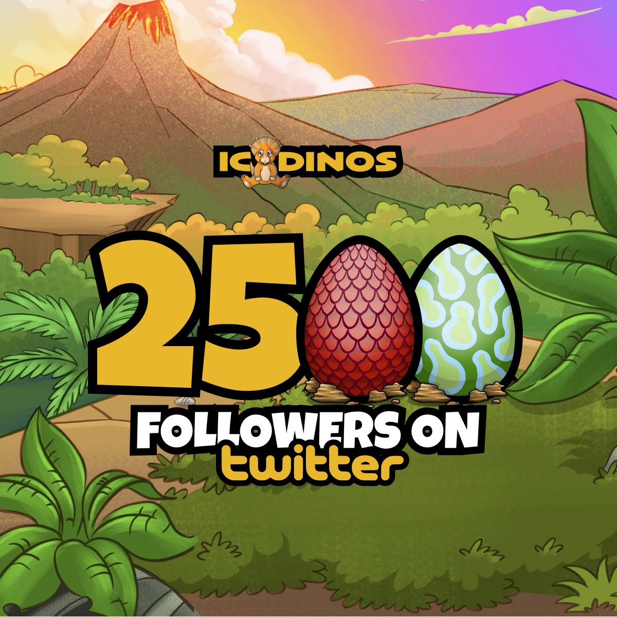 icdinos's tweet photo. 2500 Followers on Twitter. 🔥

Thanks Dinos for your support!

We can’t wait to show you what’s next!

#NFTProject #DFINITY #ICP https://t.co/CcqByUXcaH