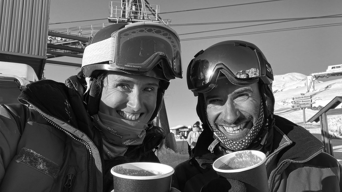 Great to catch up with old friends! …. Alp d’Huez and hot chocolate! Thanks Fede