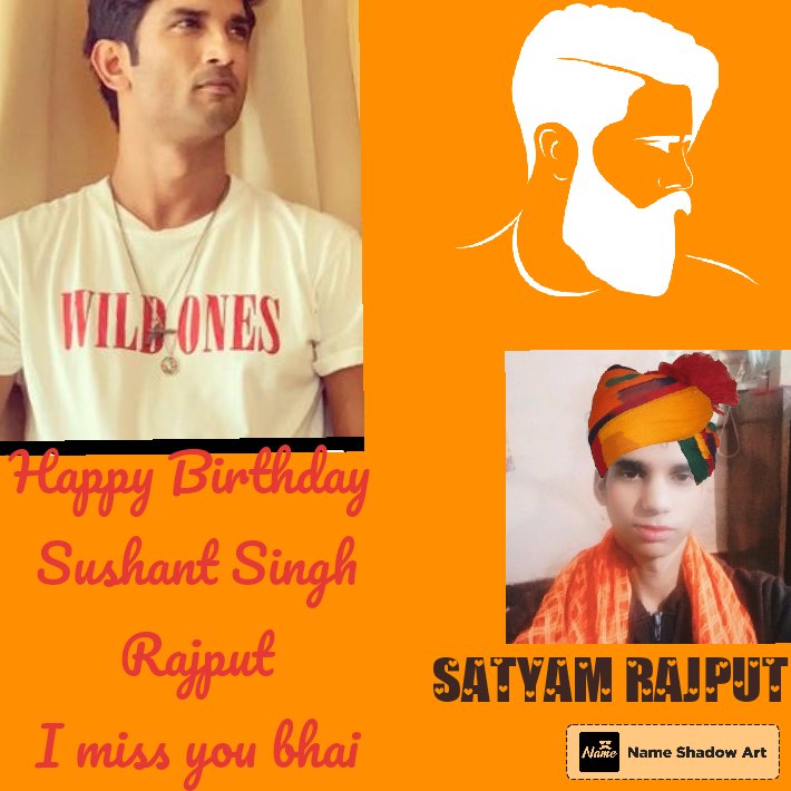 Sushant Singh Rajput happy Birthday bhai I miss you bhai 