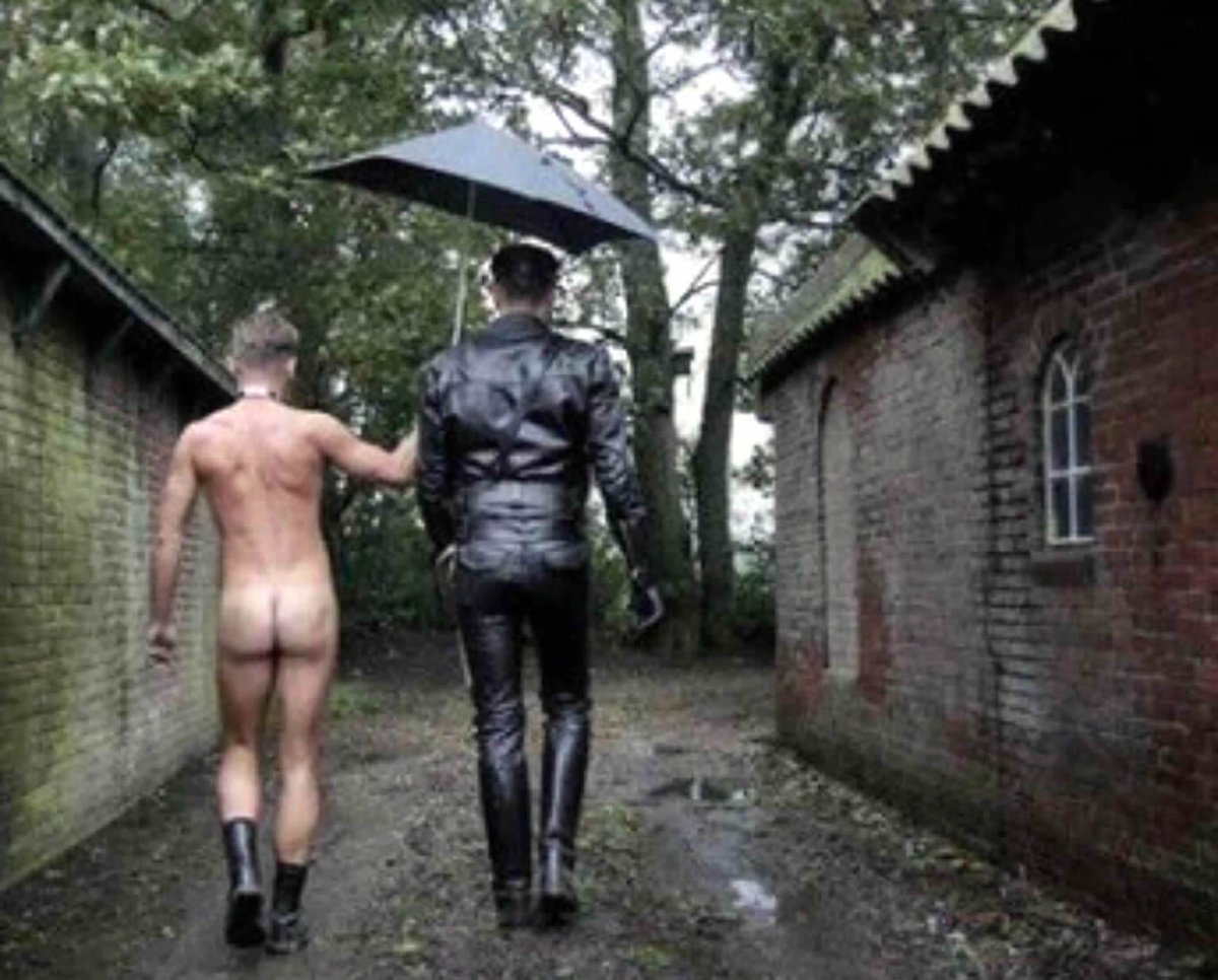 gayslaveacademy's tweet photo. As you serve #Him, you find fulfillment.  Retweet if you'd hold His umbrella. #gay #slave #gayslave #slavetraining #gayslavetraining #CMnm #tpe https://t.co/DkJrDIly3c https://t.co/iR3VKYXha2
