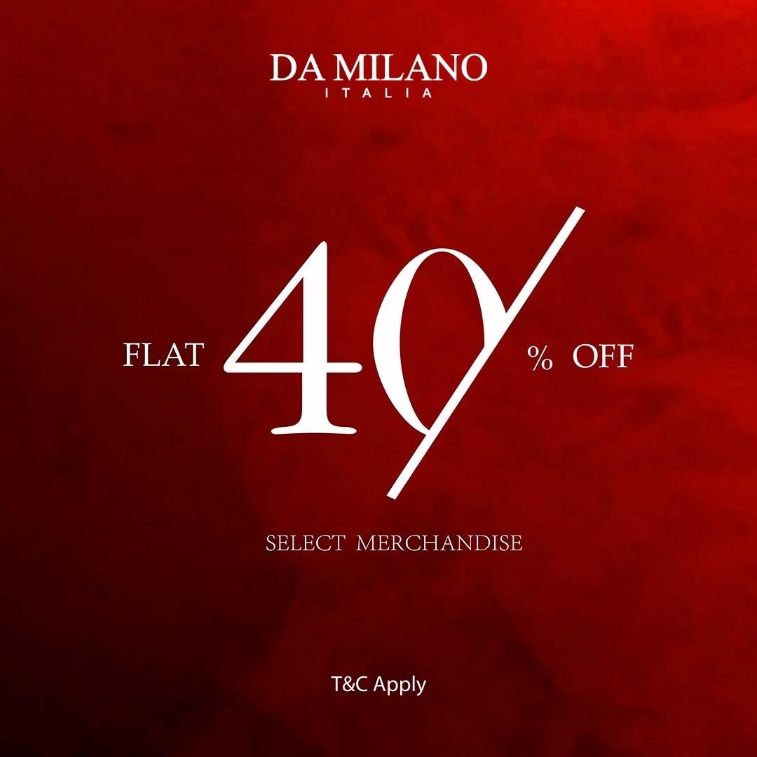 Get Flat 40% off on select merchandise at Da Milano in Phoenix Marketcity Chennai now! So, what are you waiting for?

#damilano #fashion #sale #deals #offers #Timetoshop #Shopping #Safe #Hygiene #SafeAllTheWay #SafetyFirst #PhoenixMarketcitychennai #chennaishoppers