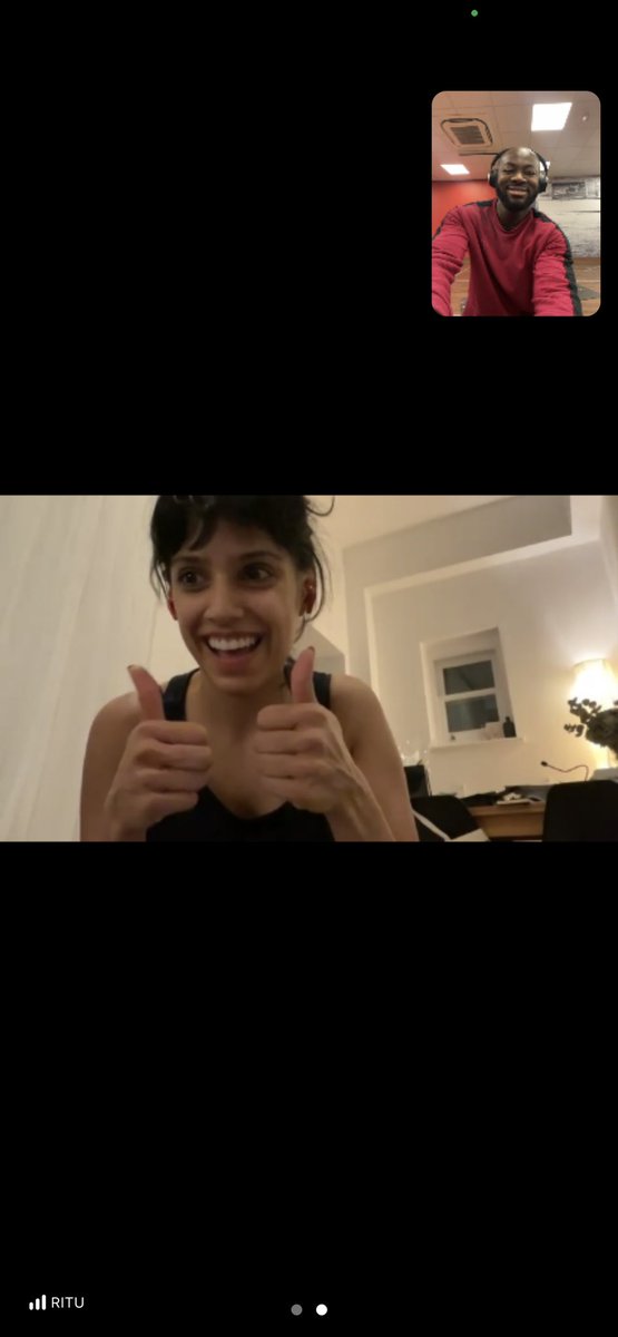 pt_kd's tweet photo. What a start to the day, 5am session done with actor Ritu Arya #RedNotice #Umbrellaacademy https://t.co/BgHdpoJ63r