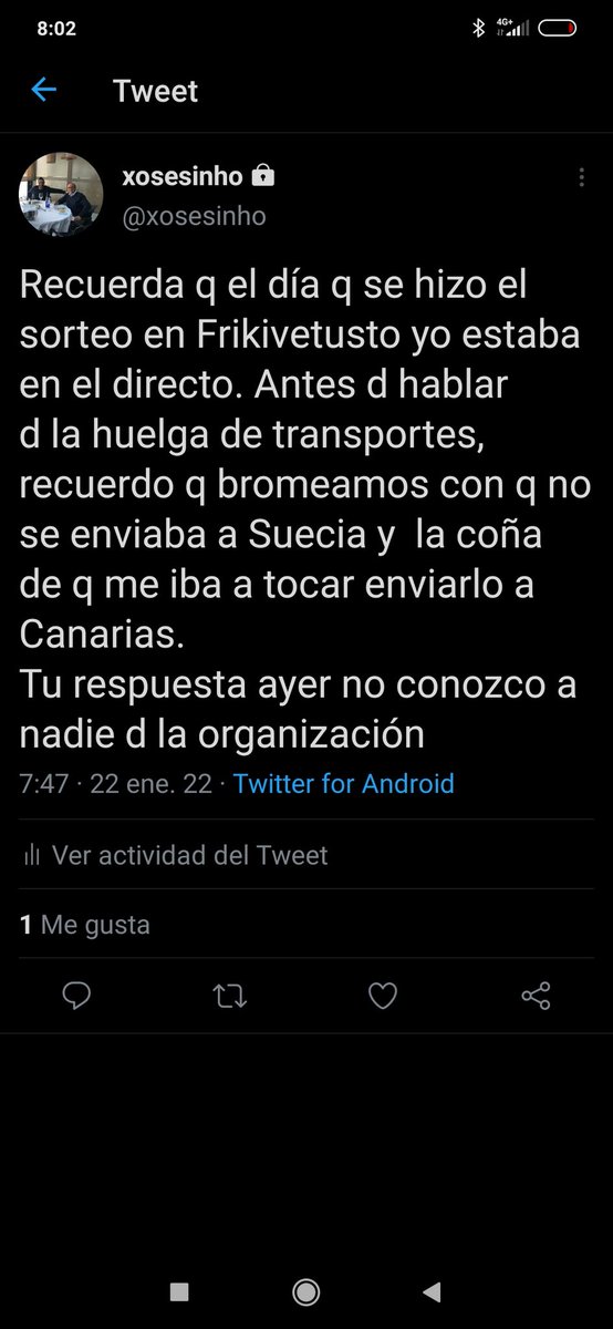 MLudicos's tweet photo. @StormDarkwood @xosesinho A ver Rune. Q lo hablamos en el Telegram de la organizacion y entre en el Twitter de maratón para contestarte, vuelvo a insistir q te he contestado yo.  Para que me creas y por mi candado te pongo la captura donde digo pq mientes, ahora a las 8 antes del llevar al peque al furbol https://t.co/ATXt9cXsS6