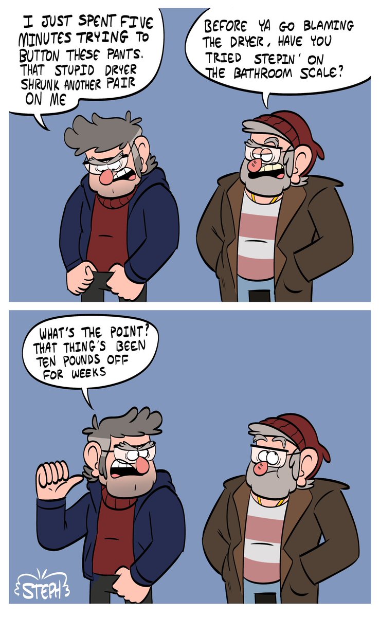 HC Ford's happier and more relaxed. He sleeps more, and allows himself lots of jellybeans and snacks. So now Ford has a lil tum tum. 

Here's some chubby Ford

#GravityFalls #fanart #stanpines #fordpines 