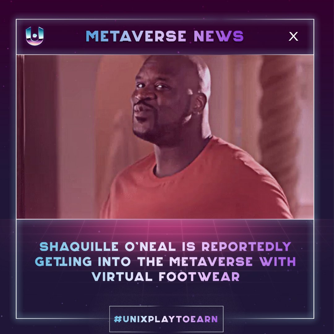 unixcorpgg's tweet photo. Basketball Hall of Famer Shaquille O’Neal announced that he and his team will create a #virtual #footwear where his name will “go on forever”.

Do you want to be remembered as an #NFT?

Tell us your comments below!

Read more:👉
https://t.co/HqT6szOzVi

#UniX #UniXGaming #NFTnews https://t.co/LQN5ShXyhv