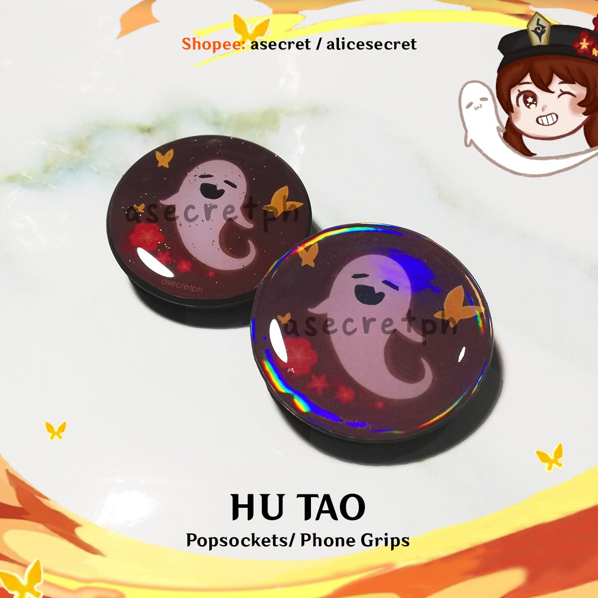 alyhcrafts's tweet photo. Hu Tao Popsockets 👻

✨Finishes✨
~ Holographic
~ Glittered

Available on Shopee 💖
https://t.co/ZzSgA3ZSiW https://t.co/0rhHPFDYV7