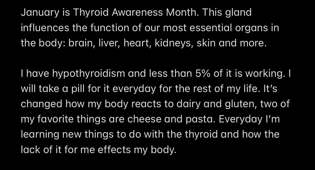 adriwadriii's tweet photo. January is Thyroid Awareness Month.
#ThyroidAwarenessMonth #thyroid #PLnF #PLF #twitchstreamer #thyroidcancer https://t.co/GsKMLqEOjH