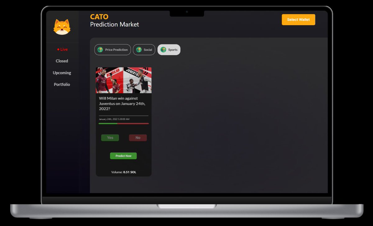 SolanaCATO's tweet photo. 75,000 $CATO Airdrop ✨⚽

First 50 users to place their predictions on 
Milan vs Juventus match gets 1500 $CATO each 😼

Predict the future now 👇🔮
https://t.co/04nemMpC6m

#Solana #MilanJuve https://t.co/5znMIZQ8uH