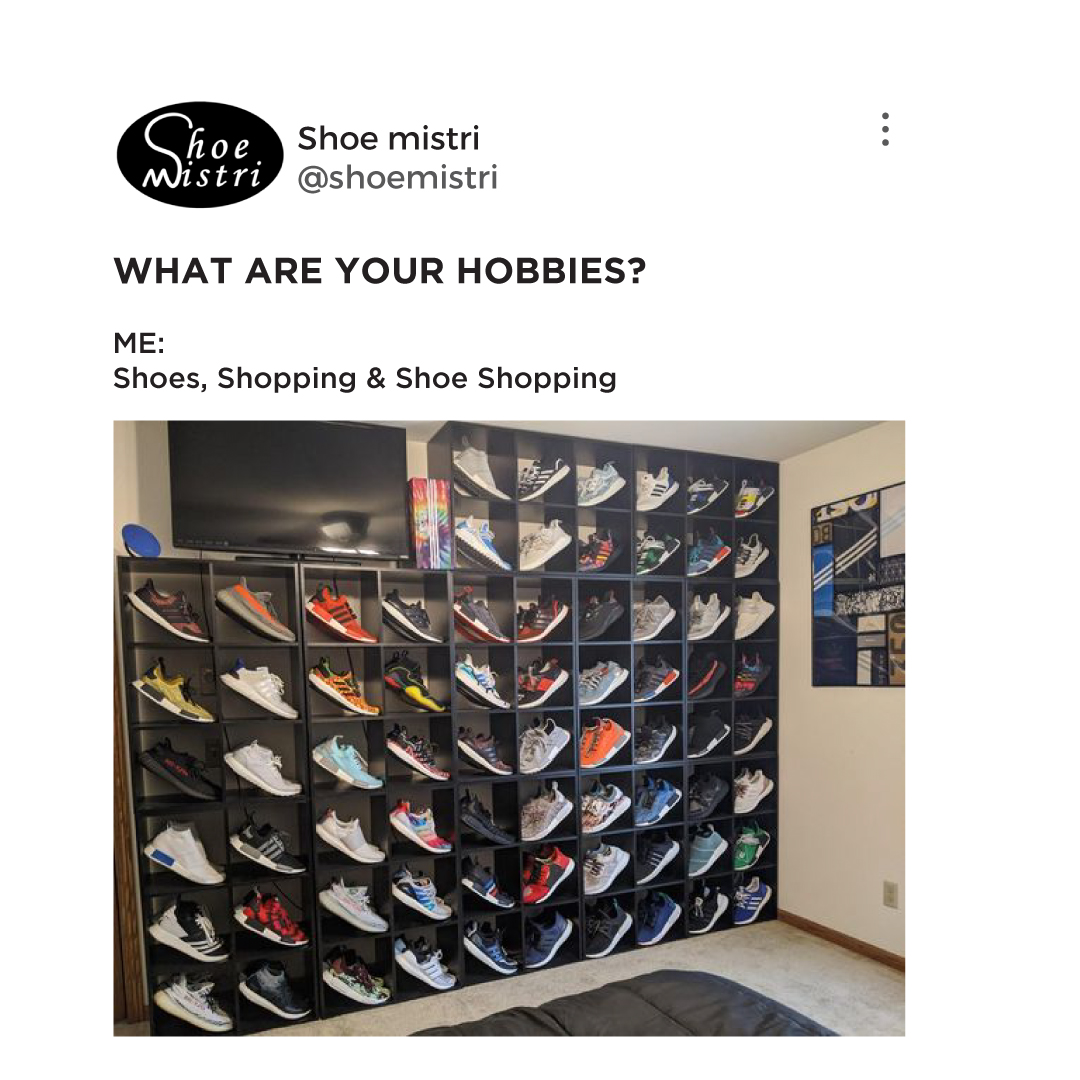ShoeMistri's tweet photo. Shoe love is true love 🤍

#shopping #shoppingonline #shoes #shoemistri #shoeholics #hobby #fashion #trendingshoes #sharktankindia #shoememes #obsession https://t.co/HgkEfh9ik7