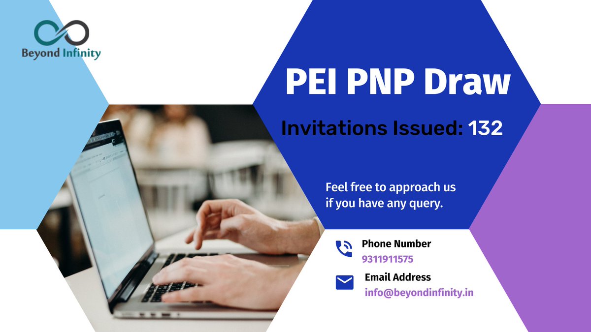 PEI Holds First Scheduled Draw of 2022.

Begin your journey today, Get Free PNP Assessment: beyondinfinity.in/free-visa-asse…

Call @ 9311911575, 9311911576
#peipnpdraw #peipnpinvites #princeedwardisland #princeedwardislanddraw #princeedwardislandpnpdraw #peiexpressentry #pnpdraw