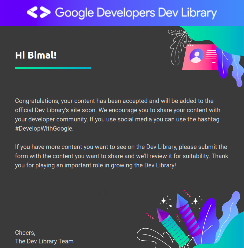 patel_vimal's tweet image. My Angular schematic is now part of Google Dev Library.
github.com/patelvimal/ng-…
If you have not given a try till now, feel free to do it now.
#DevelopWithGoogle #Angular #AngularDevelopers
