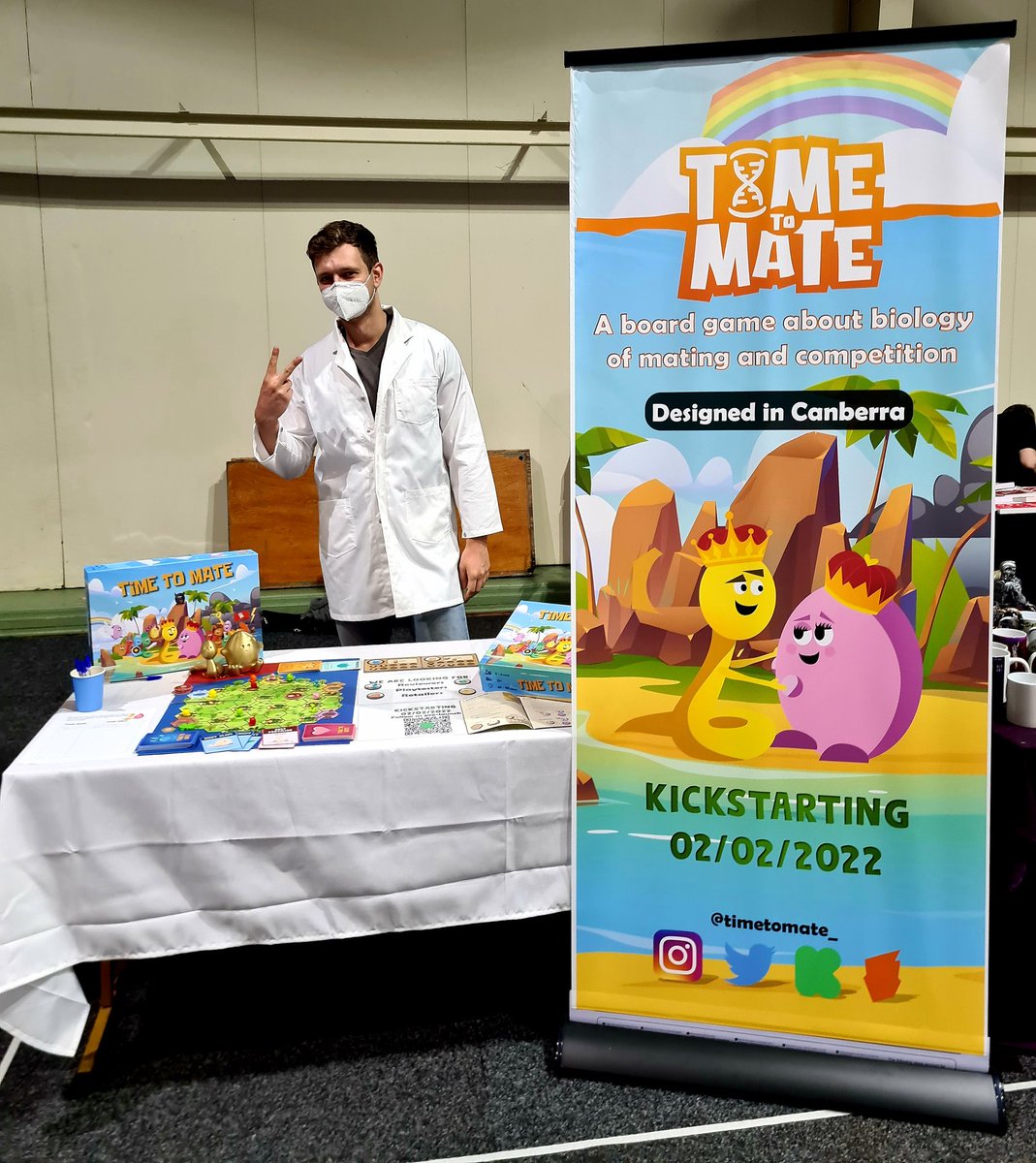 timetomate_'s tweet photo. #CanCon2022 Day 1. It's been amazing to meet a lot of people who approached us and expressed their interest. We now have a pre-launch page on Kickstarter, every follower = 2 discounted games upon launch. ⏳💛
https://t.co/wfEC1LEU3g https://t.co/gxa4Xao9AI