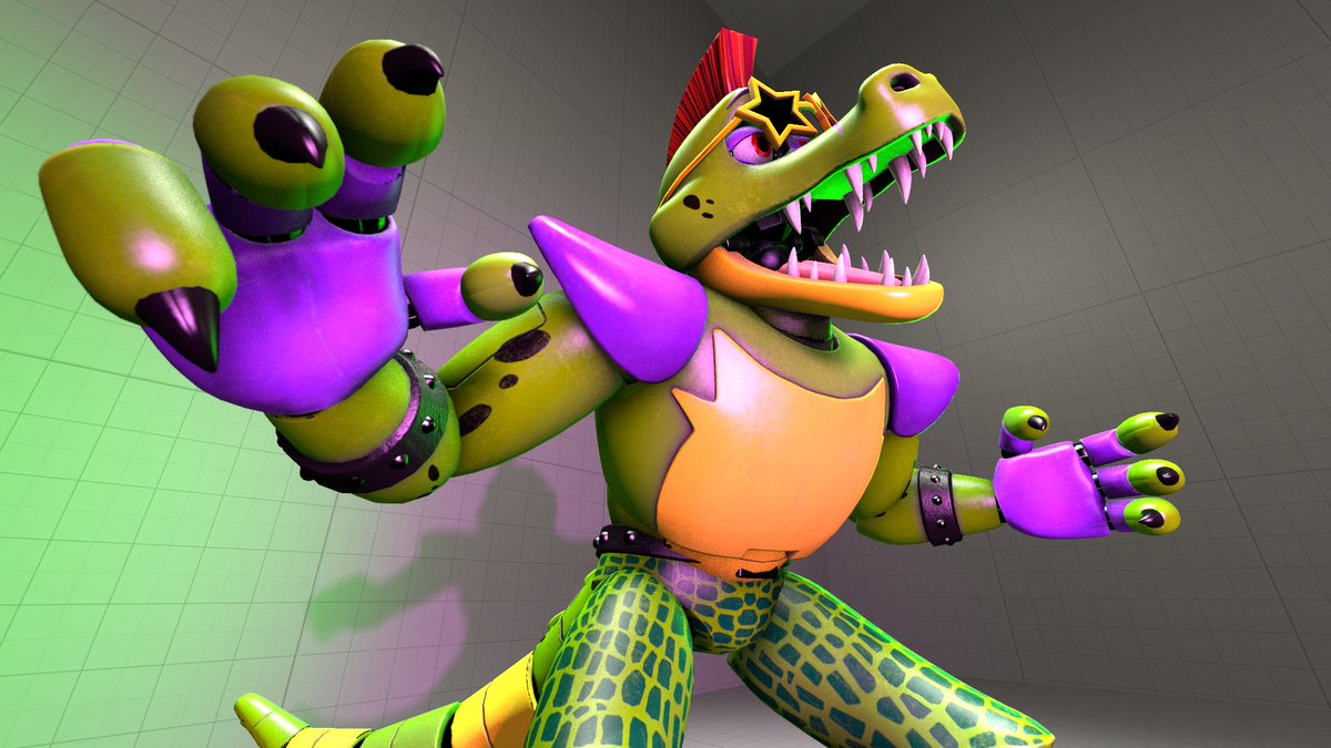 SfmSlash's tweet photo. MONTY GATOR!!! 🐊 🐊 🐊 🐊 🐊 🐊 
.
#sfm #sourcefilmmaker #fnaf #fivenightsatfreddys #fivenightsatfreddyssecuritybreach #securitybreach #fnafsb https://t.co/XmNBM8RHvM