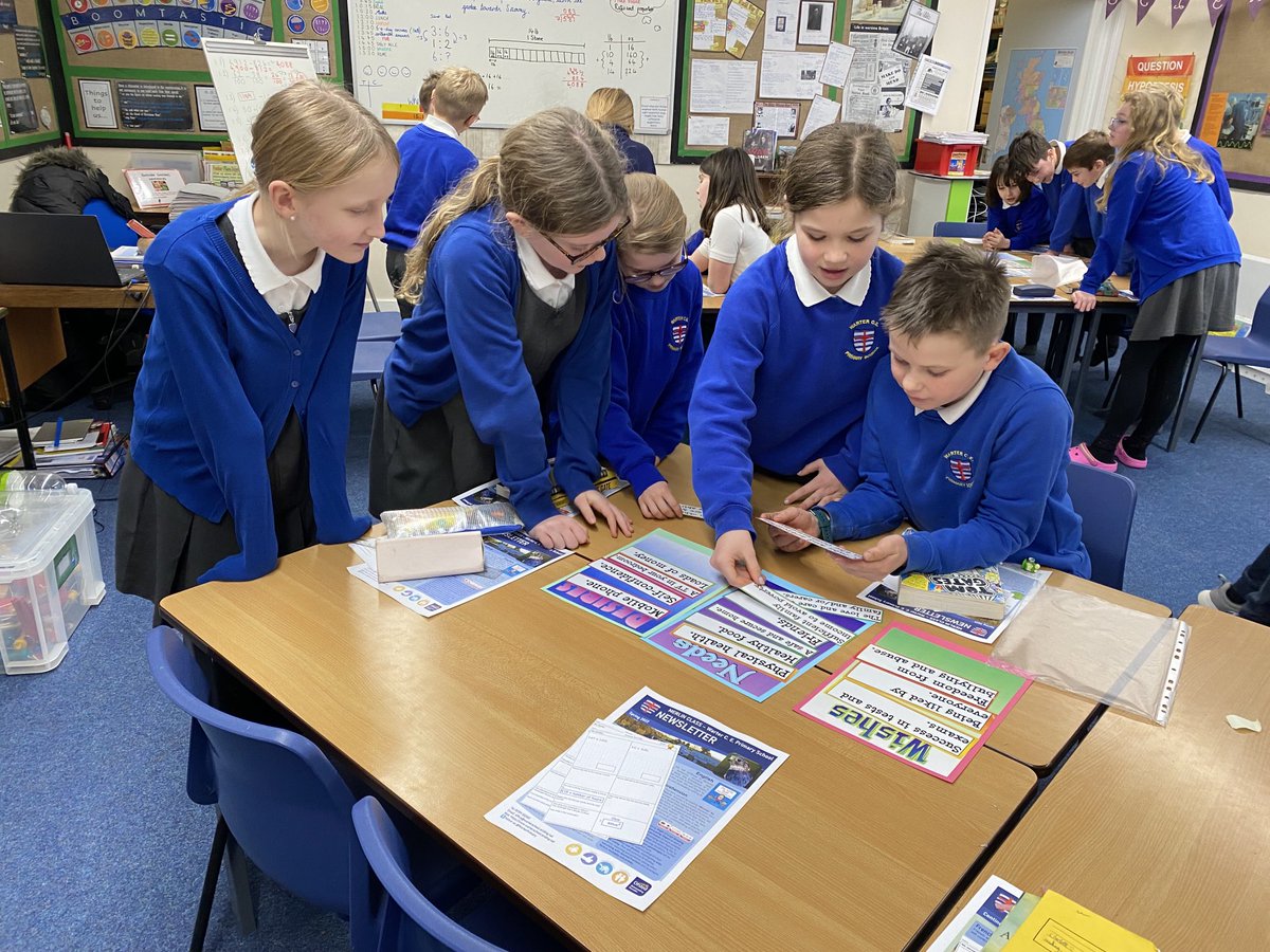 WarterPrimary's tweet photo. Excellent discussions taking place in Merlins to organise statements into Needs, Wishes and Desires. #WarterPSHE #Inspiring #CooperativeLearning #TeamWork https://t.co/ACUp9ZRi7U