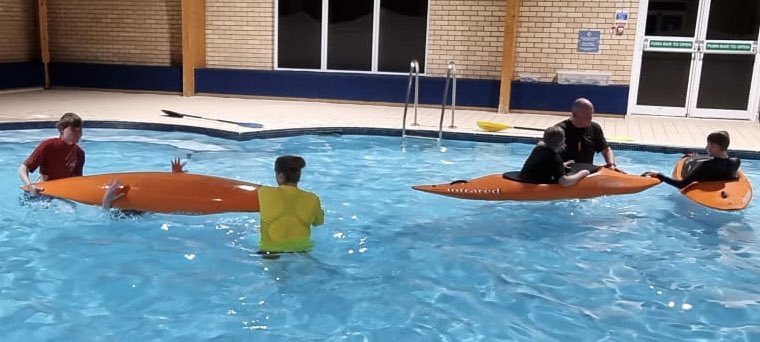 Watchetscouts's tweet photo. Last night our #RNSeaScouts were practising their #kayaking capsize drills & Eskimo rescues thanks to @hoburneholidays #BlueAnchor . @SomersetScouts @MoorsAndCoastal @scouts https://t.co/rXXB8WrOFZ