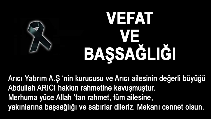 Merhuma yüce Allah'tan rahmet, tüm ailesine, yakınlarına başsağlığı  ve sabırlar dileriz. Mekanı cennet olsun.

Cenazesi bugün Çankırı Küçükhacıbey Köyü 'nde öğle namazını müteakiben defnedilecektir.