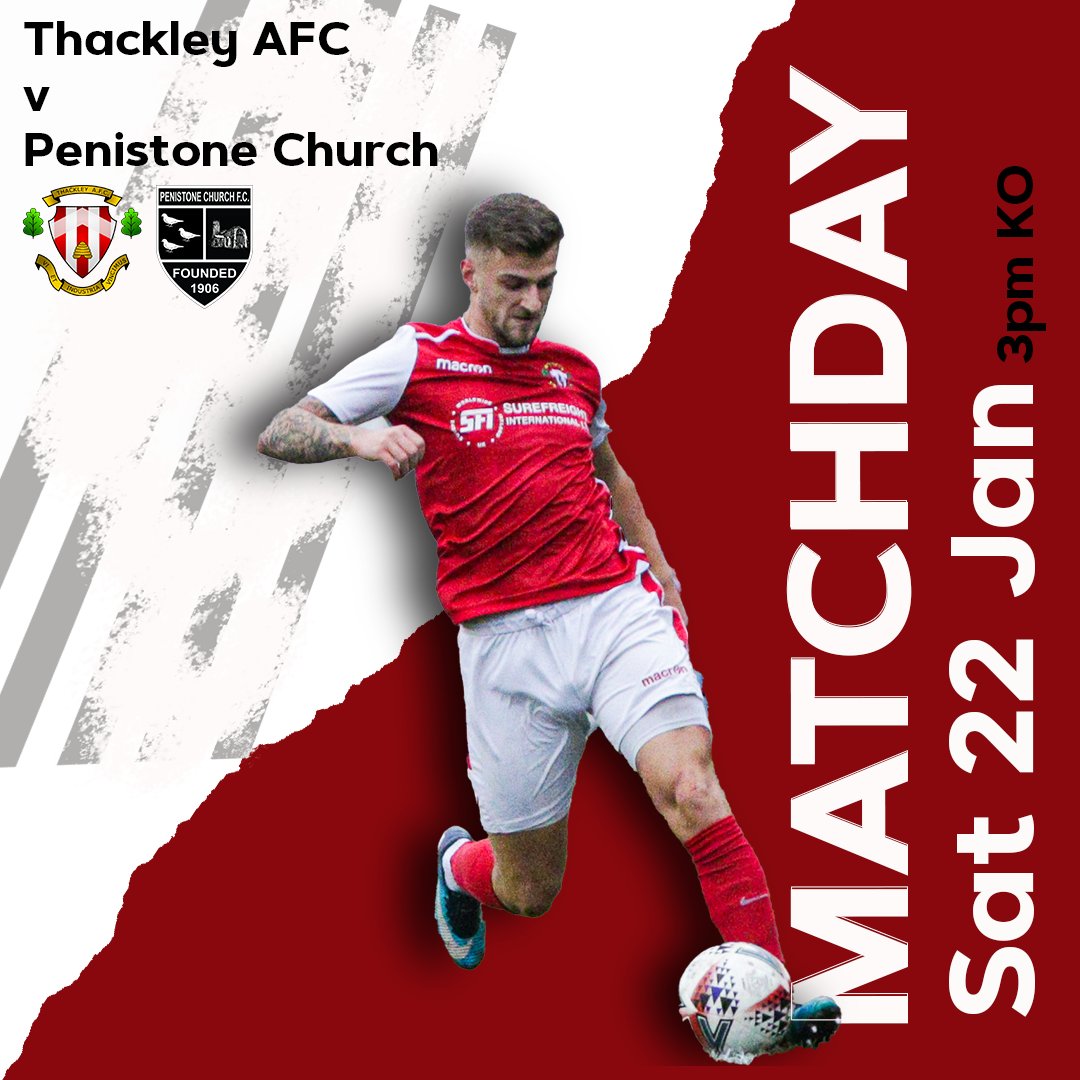 ThackleyAFC's tweet photo. MATCH DAY | It’s match day at the #ThankYouKeyWorkers Stadium in another big #NCEL match. All support welcome!
🏆 | NCEL Premier Division
🆚 | @pcfc1906
📍 | Dennyfield, BD10 0TL
⏱️ | 3pm KO
🎟 | £6 Adults, £3 Concessions u16s FREE
#ThackleyAFC 🔴⚪️⚽️ https://t.co/GfCqvy0GV7