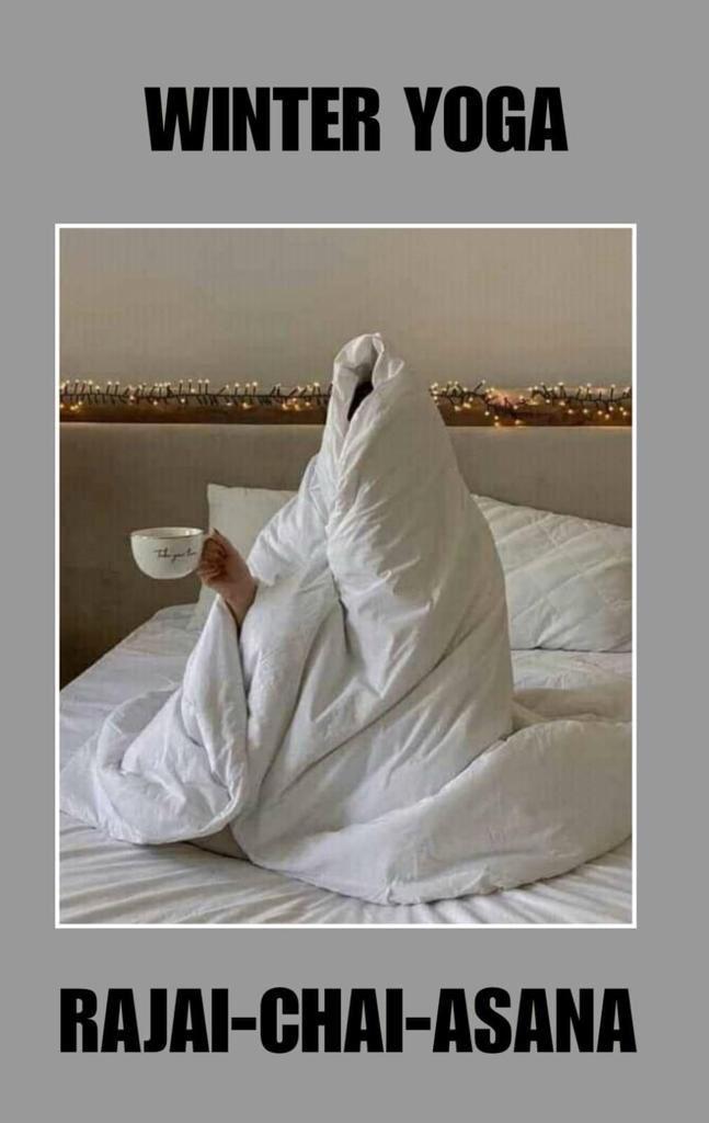 manabhardwaj's tweet photo. #DelhiWinters
#WinterYoga
Photo Courtesy: WA https://t.co/PmbY04pSEf