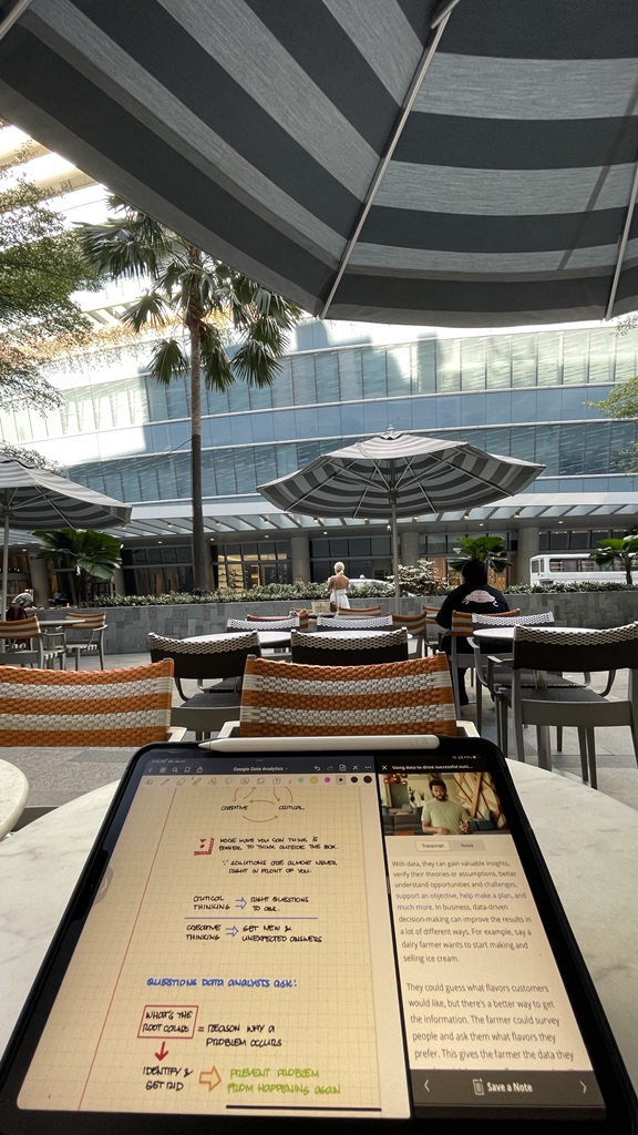 geepyo's tweet photo. Took up a table outside CBTL for a change of scenery to get some stuff done. BUT, i am spending more time car and people-watching than doing what I was meaning to do. 😅 https://t.co/3WPDN7VTTG