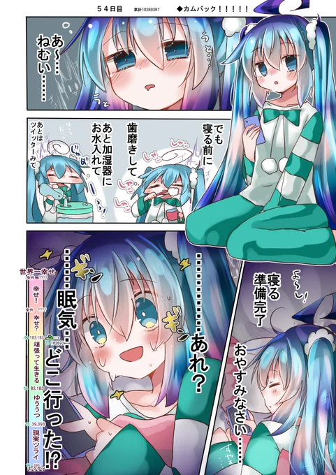 100日後に世界一幸せになる初音ミク
【54日目】累計RT数  182693 頑張って生きる

#100日後に世界一幸せになる初音ミク 