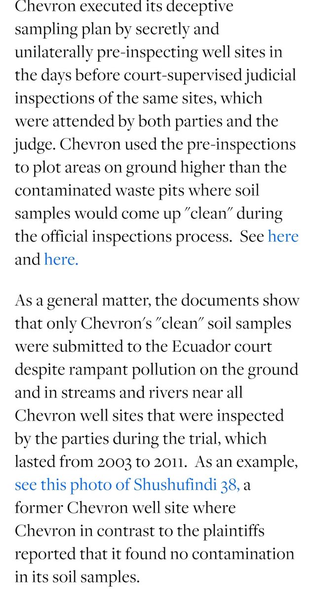XenaMovieFans's tweet photo. No contamination found 🙈🙊🙉...when a multi-billion dollar corp chooses their own testing sites and magically sends dirty samples to an undisclosed lab for analysis. Yet somehow Donziger is the one serving time. 
FreeDonziger, @TheJusticeDept
@POTUS! 
#ChevronCleanup https://t.co/3N96mNc74E