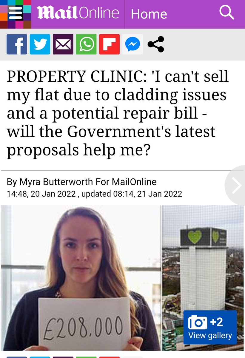 SophieLB1's tweet photo. More coverage this week on the #BuildingSafetyCrisis. The fight continues. #EndOurCladdingScandal #EnoughIsEnough https://t.co/zlHzwVP6JA