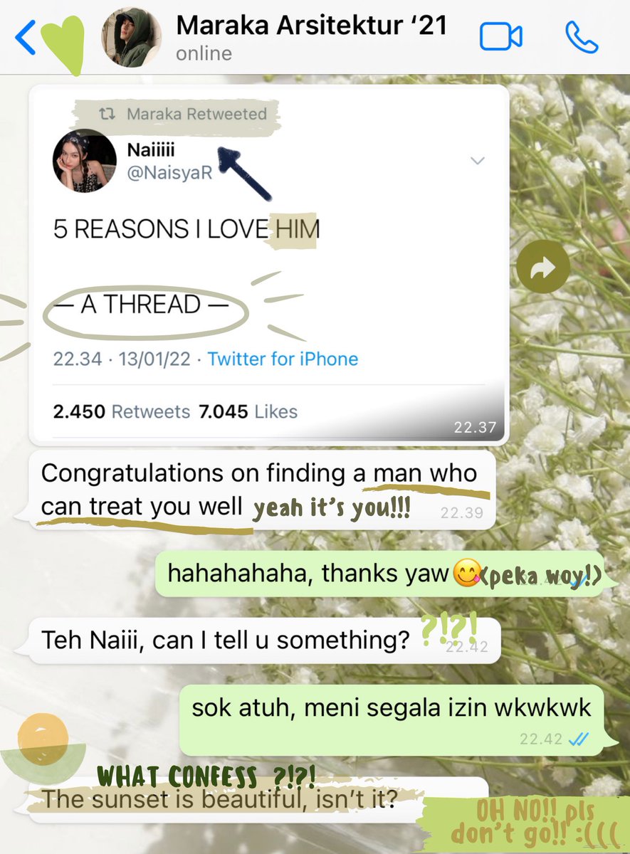 sunaflowri's tweet photo. —five reasons you make me fall in love

“The sunset is beautiful, isn’t it? ; I love you, but I’m letting go”

mark lee, short au
 ©sunaflowri https://t.co/6AYO1xnFzs