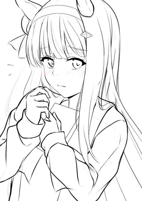 落書きのつもりだったけど何かいい感じに描けてるから清書しよう。 