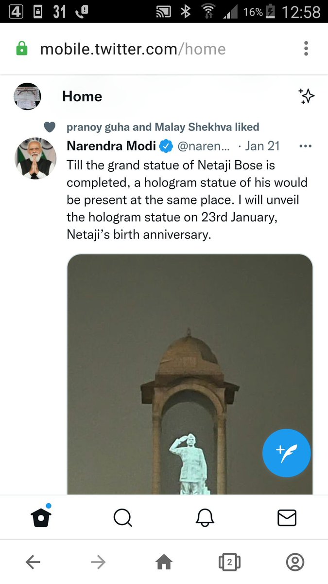 jfksalive's tweet image. What I see on TV Image as He #puncturing (not lecturing) the #Nation is not @NarendraModi but his #Hologram holographic image, ie.TotalSurreal is his approach! #INDIA needs robustness of #Society&amp;amp; #State not electronic mystifying. Creating a Edust is like treating #NetaJi a #BIN.