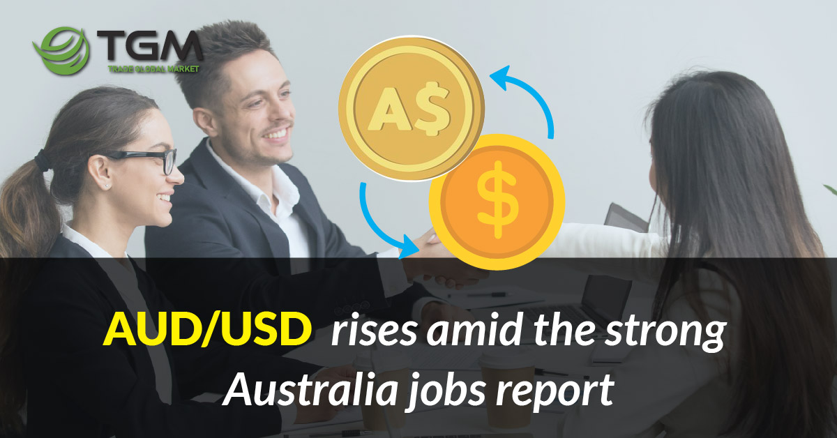 TradeGlobalM's tweet photo. AUD/USD rises amid the strong Australia jobs report.

The Australian dollar gained traction on Thursday after a better than expected Australian jobs report. Currently, it is trading 0.36% higher and…

Read More: https://t.co/QQAVxj9P6D

#tgm  #tradeglobalmarket  #audusdforecast https://t.co/20dFtEqdVI