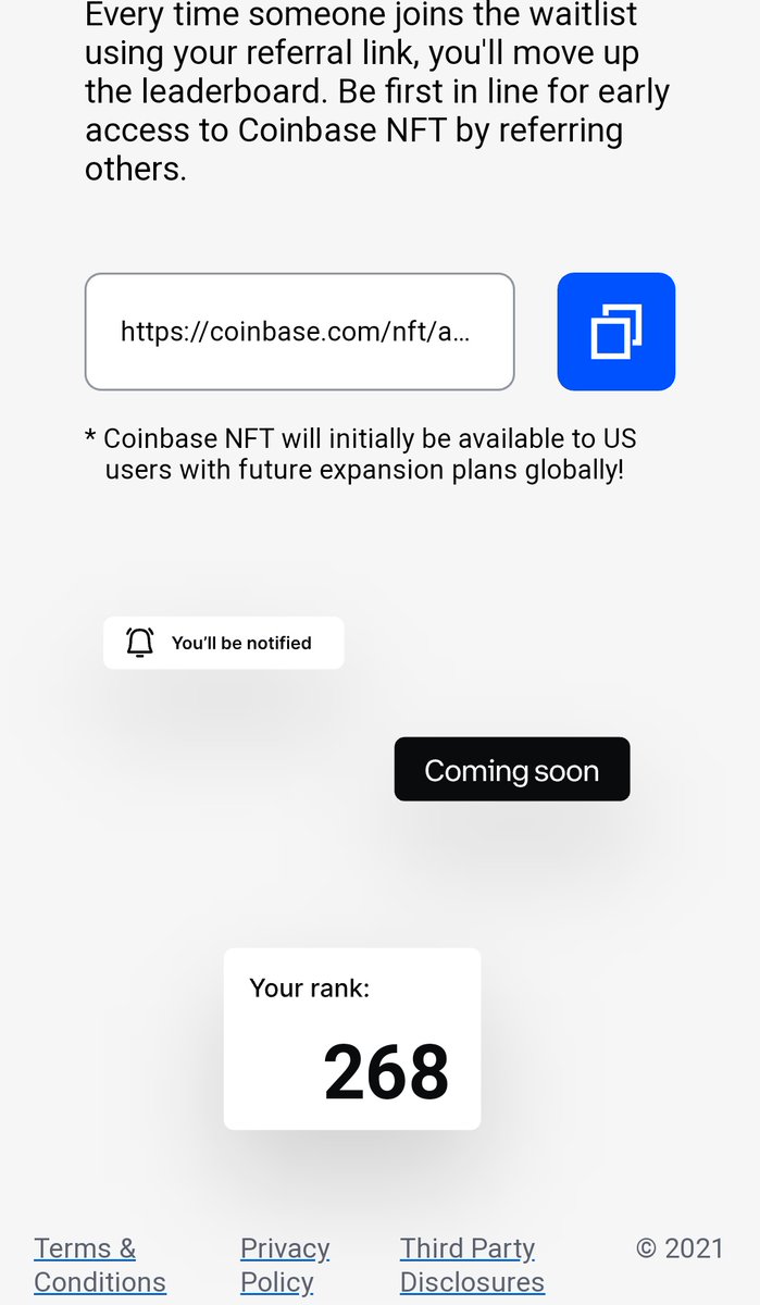TrillonaireNFTs's tweet photo. When @Coinbase_NFT started we were 1 million+ in position 5 days ago we were 884th on the #coinbasenft Today @TrillonaireNFTs is 268th on the list💯@Opensea
A strong #NFTCommunity indeed. You can't be left out NFTs for all persons at all prices. Buy at  https://t.co/9eNCbnAku4 https://t.co/assC5Ut1rJ