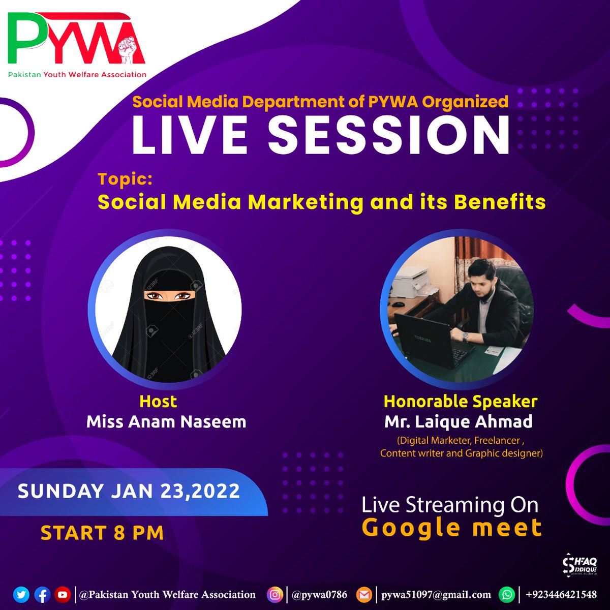 PYWA7's tweet photo. #Pakistan_Youth_Welfare_Association
#PYWA
#Live_Session
#socialmedia
#Lights_of_Hope https://t.co/MMazkIJ2tK