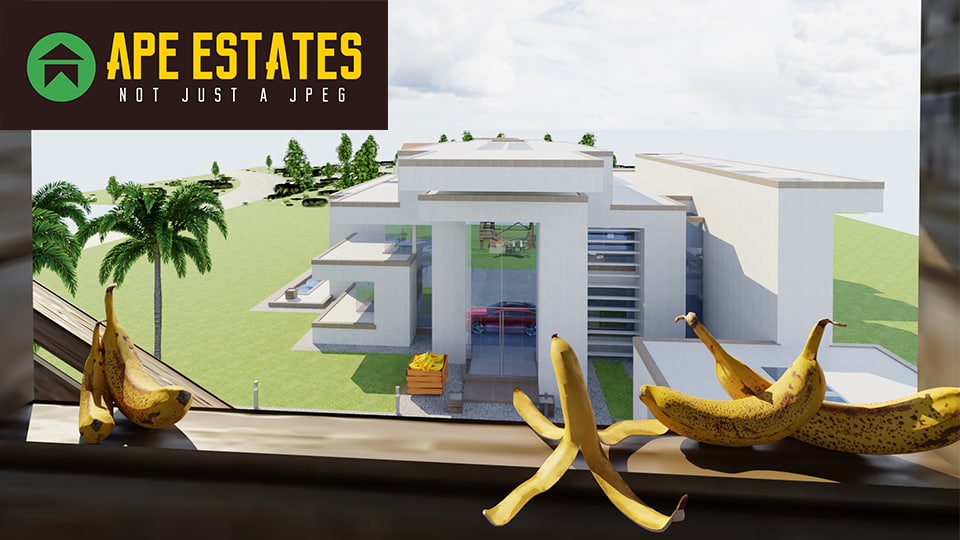 apeestates's tweet photo. Get ready for Ape Estates Metaverse 🐒🏡

#NFTCommunity #DigitalRealEstate https://t.co/2QrX4S0ero